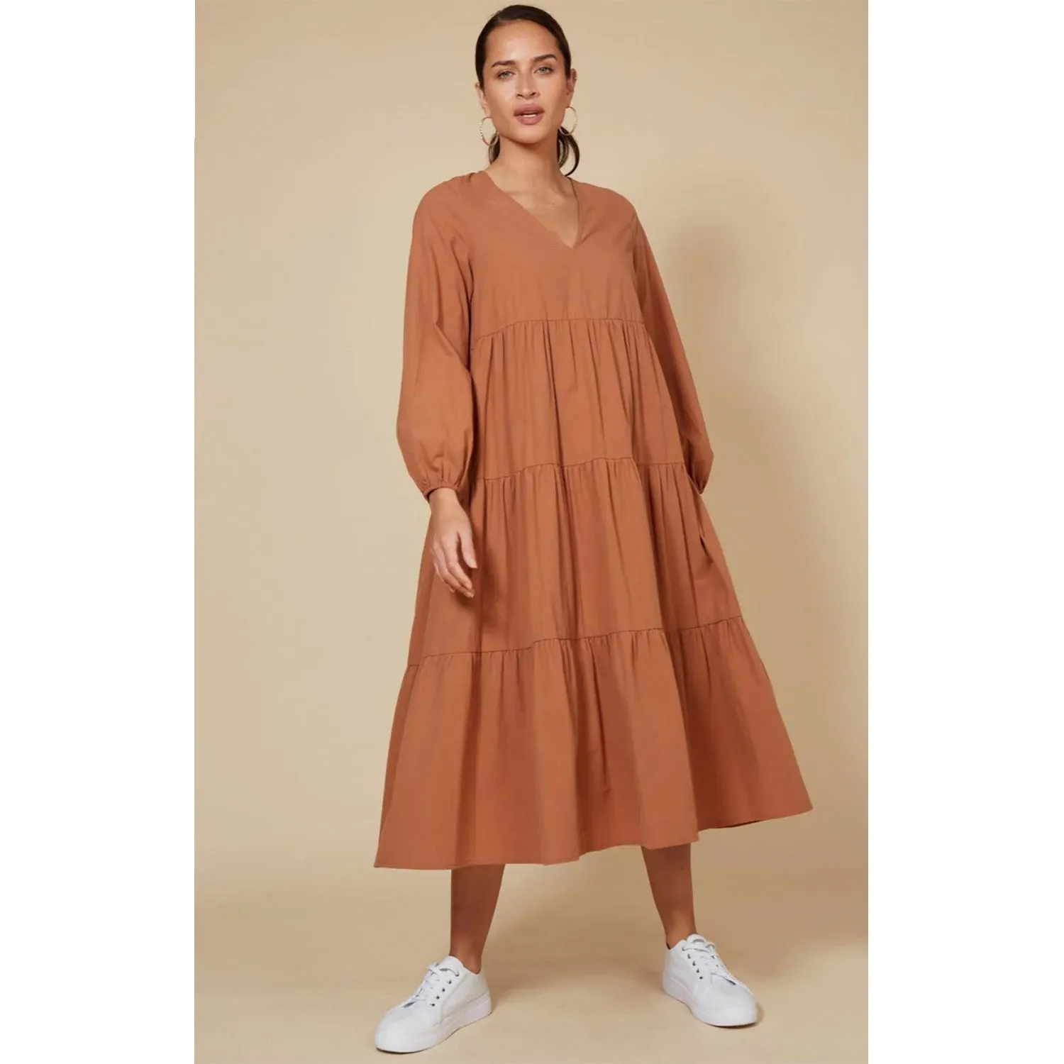 Dress Studio Tiered Maxi - Cinnamon