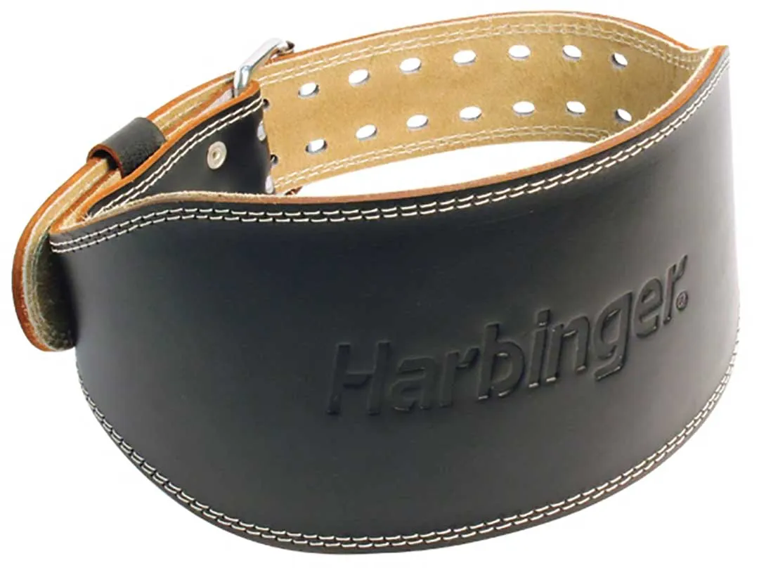 Harbinger Belts - Padded Leather Belt Unisex 6"