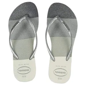 Havaianas Slim Glow Womans FlipFlops - Grey/Silver