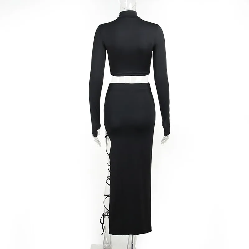 Hitwoman Tie Skirt and Top Set