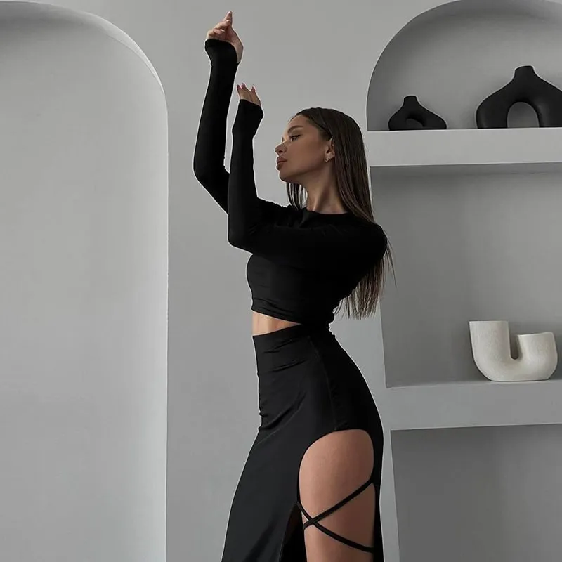 Hitwoman Tie Skirt and Top Set