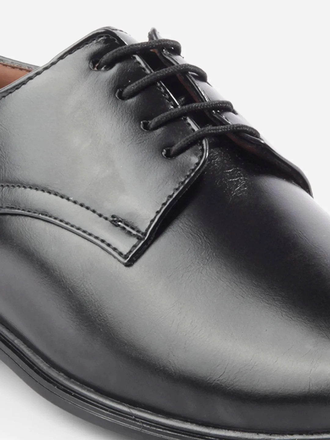 Optimized Product Title: Mens Classic Black Round Toe Lace-Up Formal Shoes - Elegant and Versatile Footwear for Any Occasion