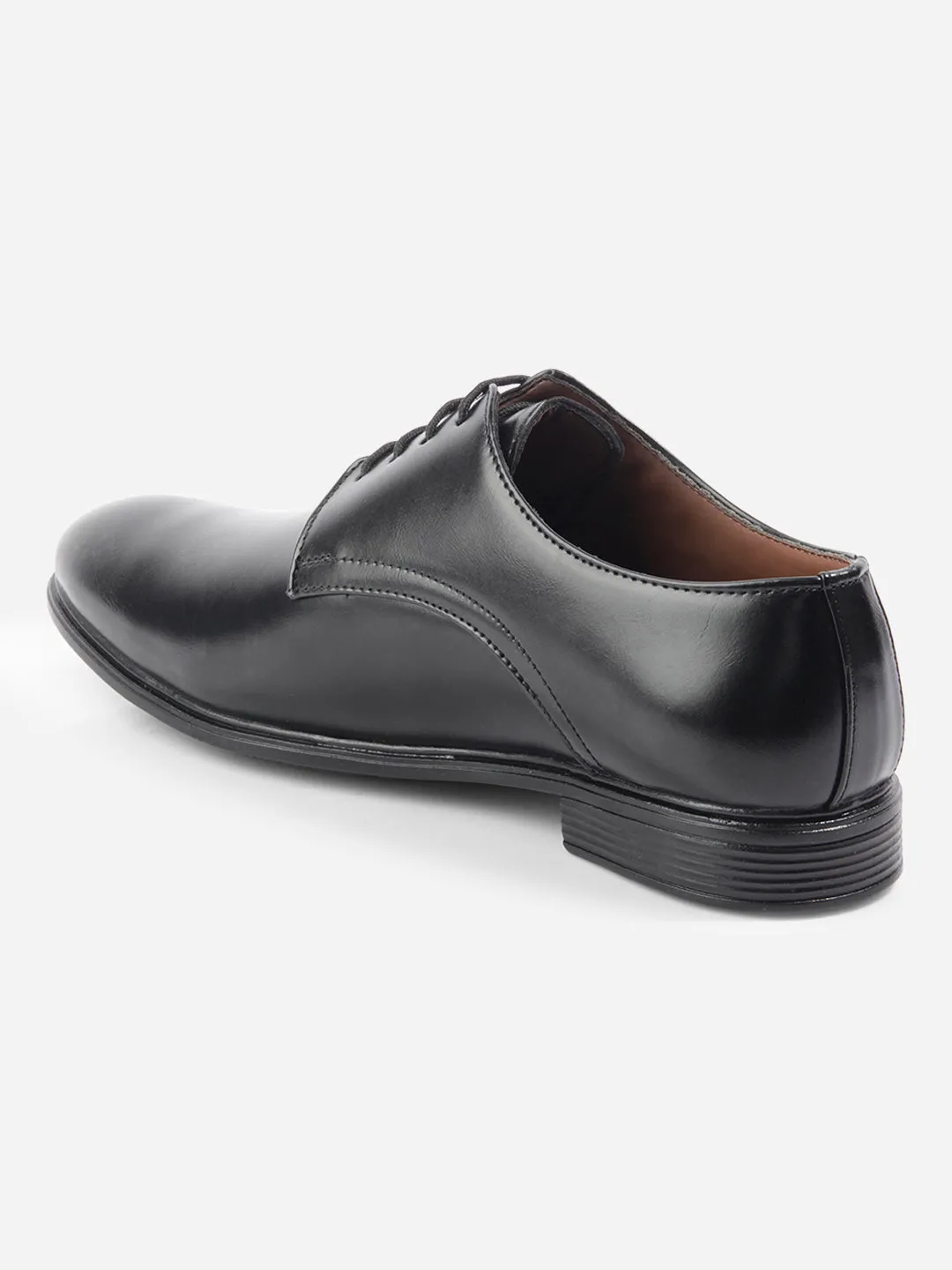 Optimized Product Title: Mens Classic Black Round Toe Lace-Up Formal Shoes - Elegant and Versatile Footwear for Any Occasion