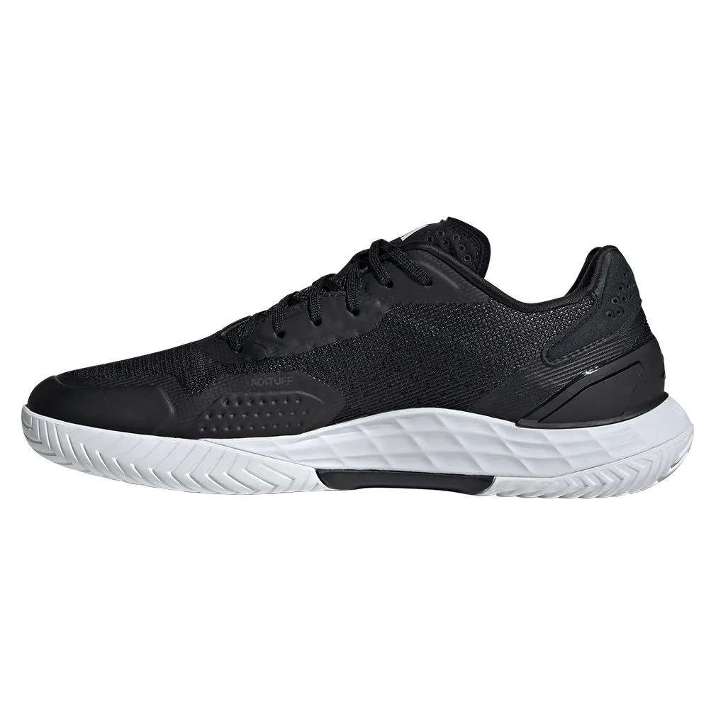 Mens Defiant Speed 2 Tennis Shoes Core Black and White