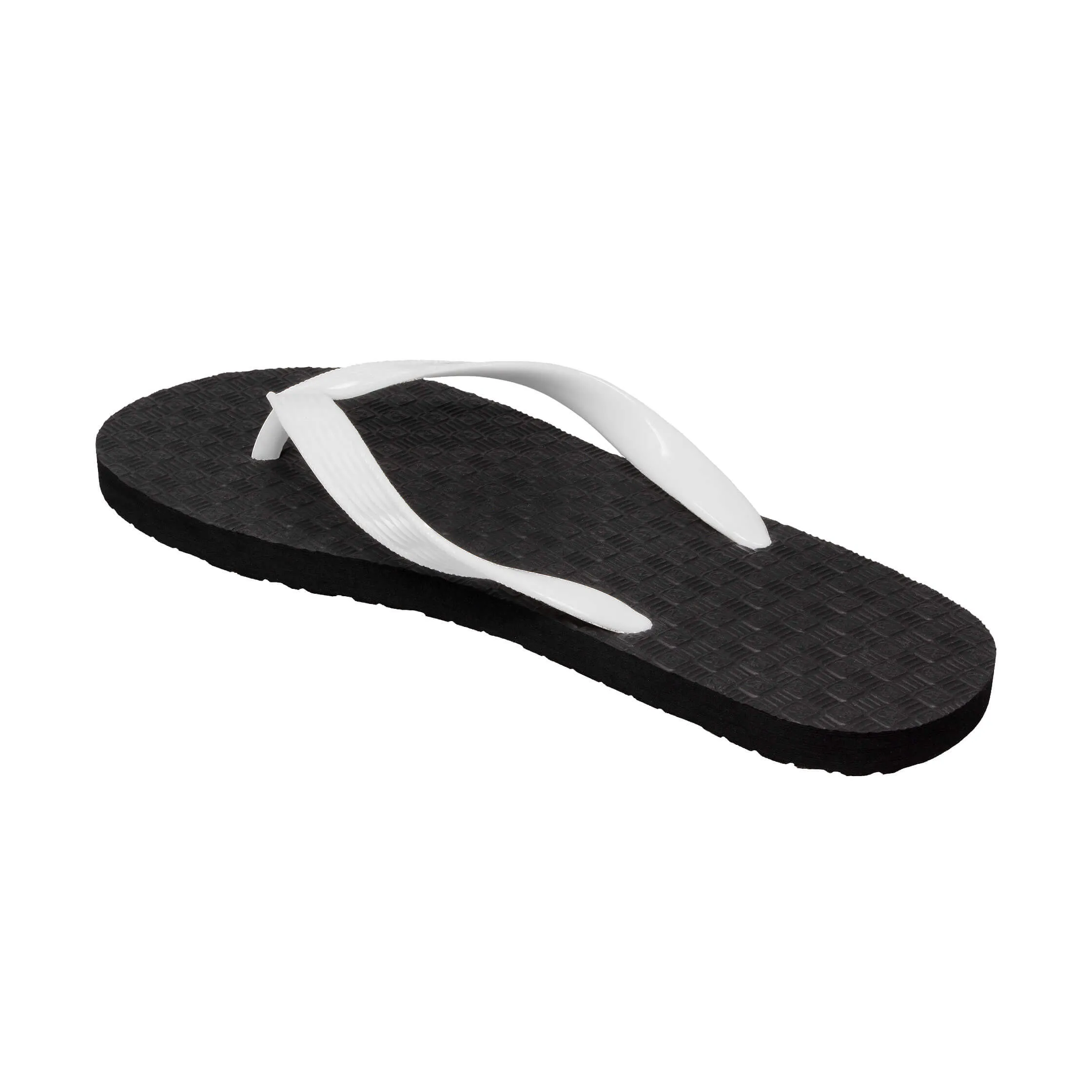 Men's Solid White Strap Slippah