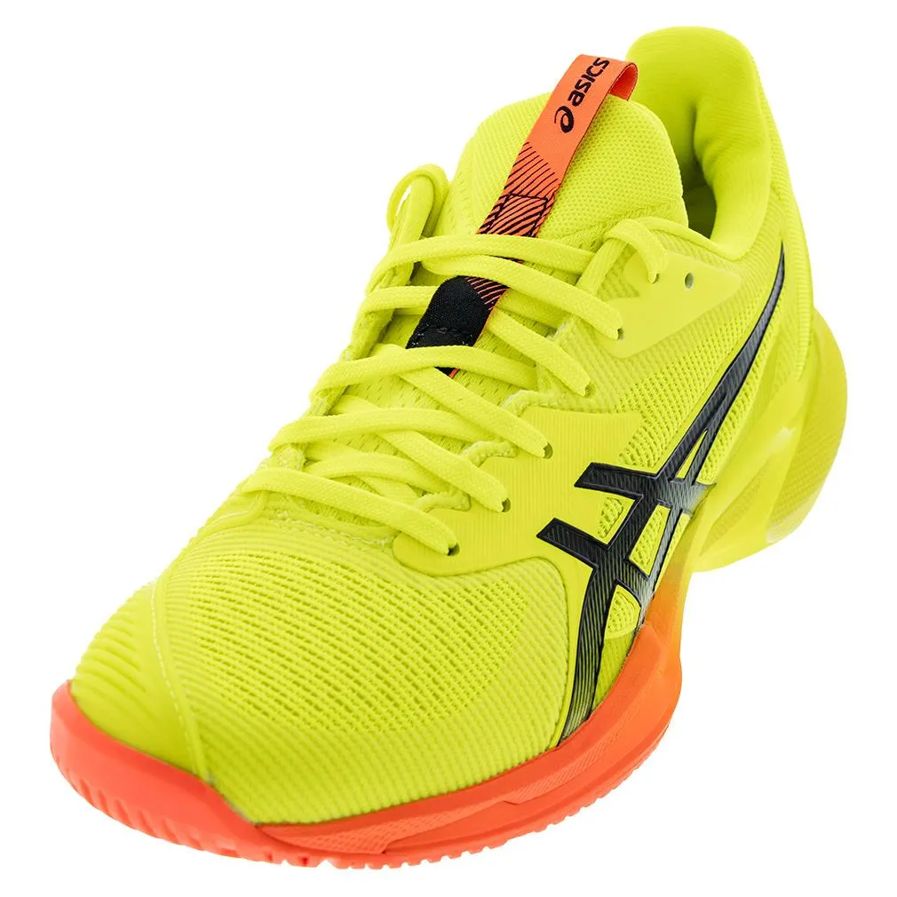 Mens Solution Speed FF 3 Paris Tennis Shoes Safety Yellow and Black