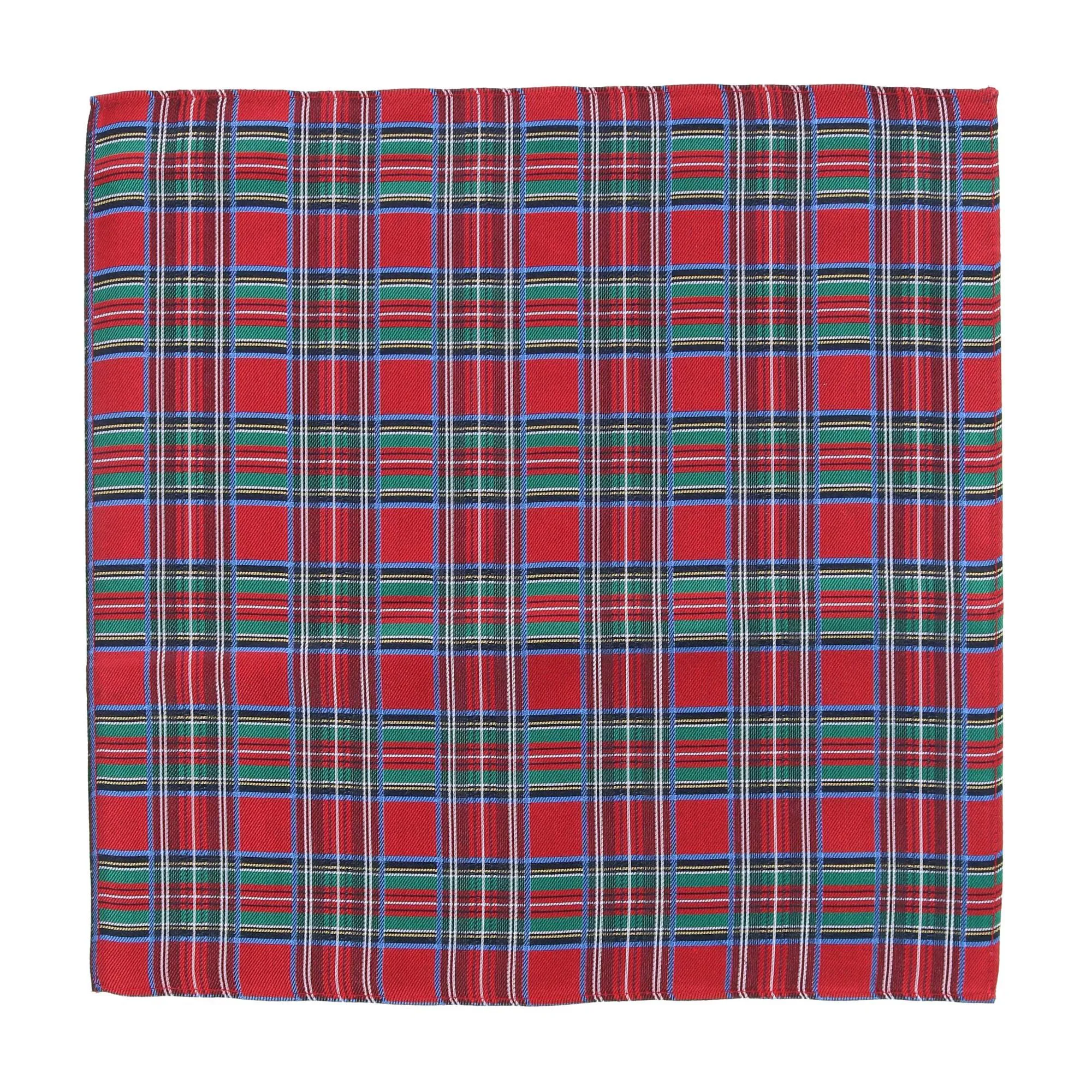 Nicholas Tartan Plaid Silk Pocket Square