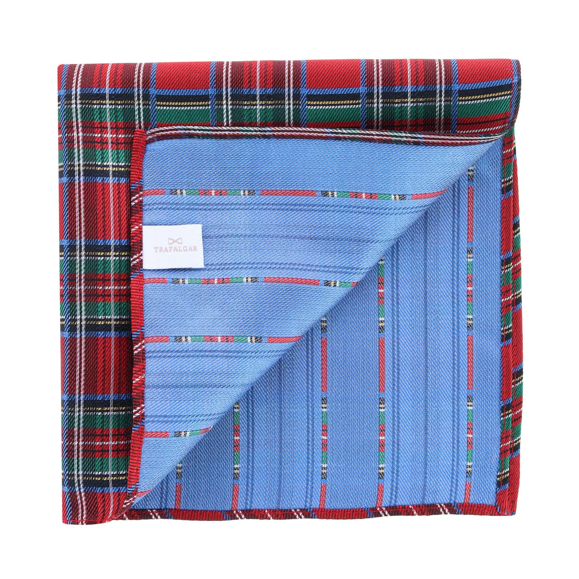 Nicholas Tartan Plaid Silk Pocket Square