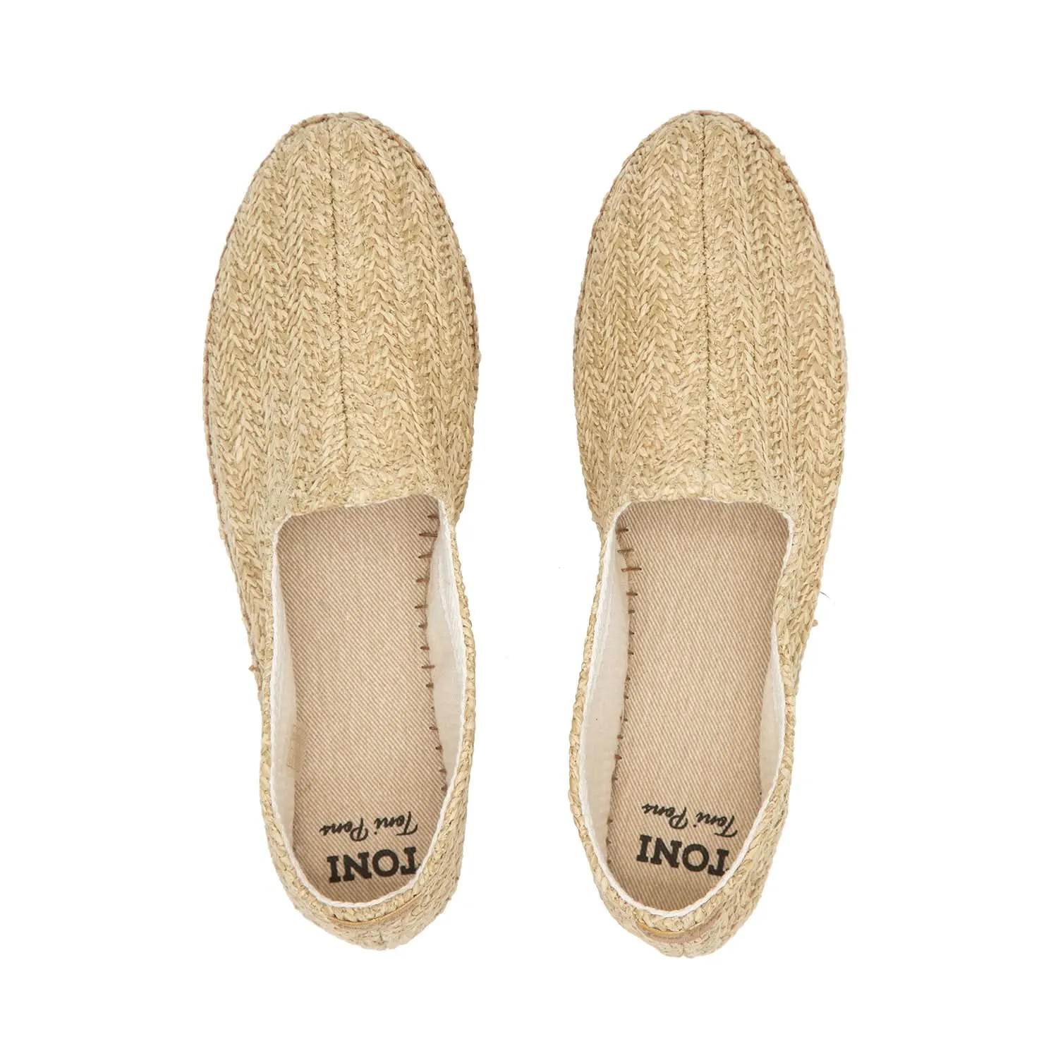 Mens Raffia Espadrilles - Stylish Damask Design