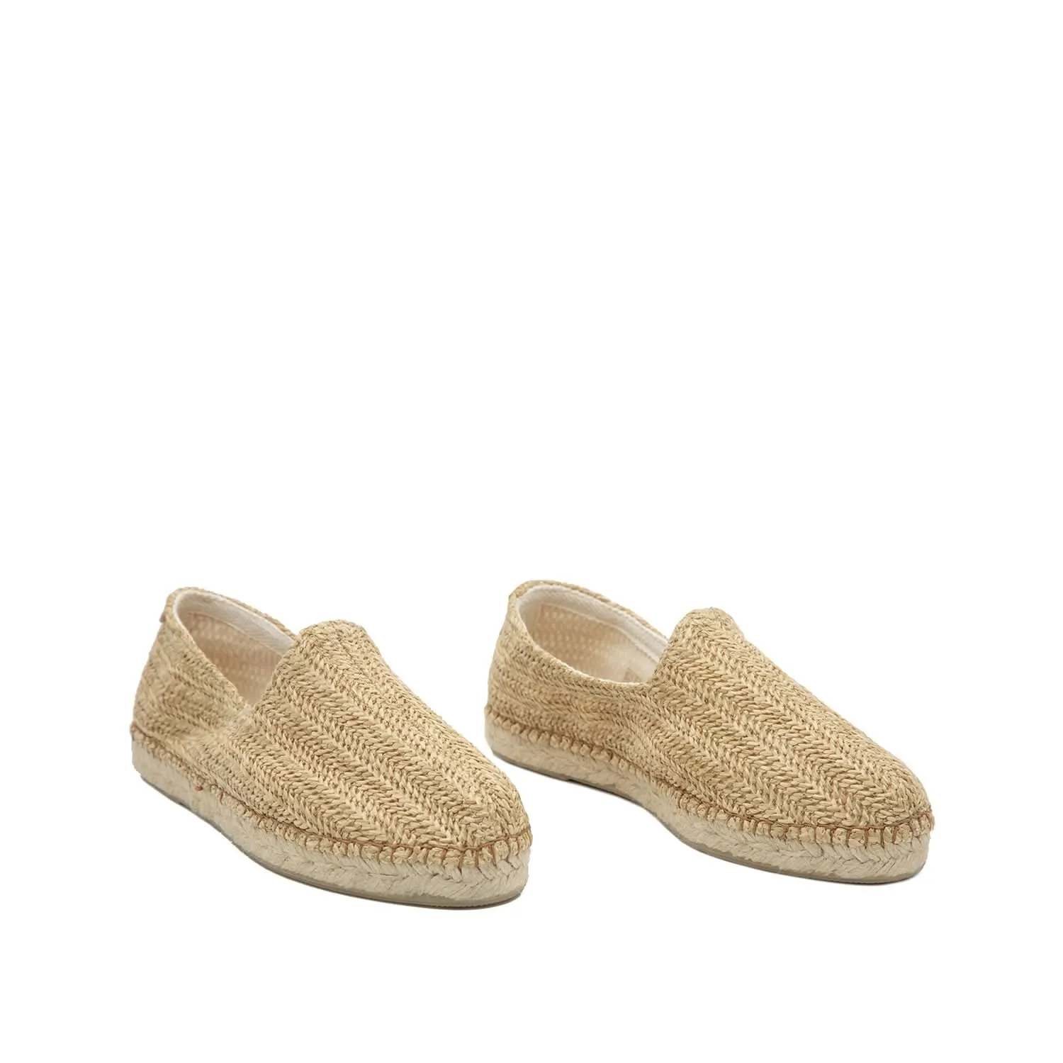 Mens Raffia Espadrilles - Stylish Damask Design