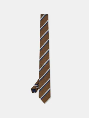 Striped Pattern 100% Silk Tie 7,5cm