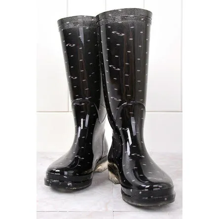 Women Fashion Waterproof High Top Rain Boots - WRBC16666